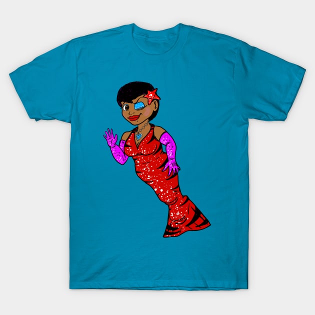 Marjorie the Mystic as a Mermaid T-Shirt by Halloran Illustrations